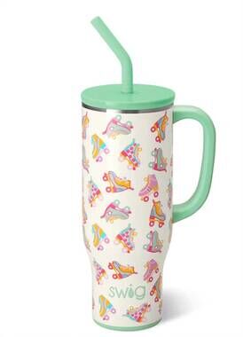 NEW SWIG rink mega mug 30oz in retro roller skate
